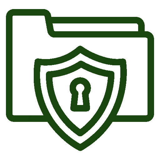 Data confidentiality and security icon