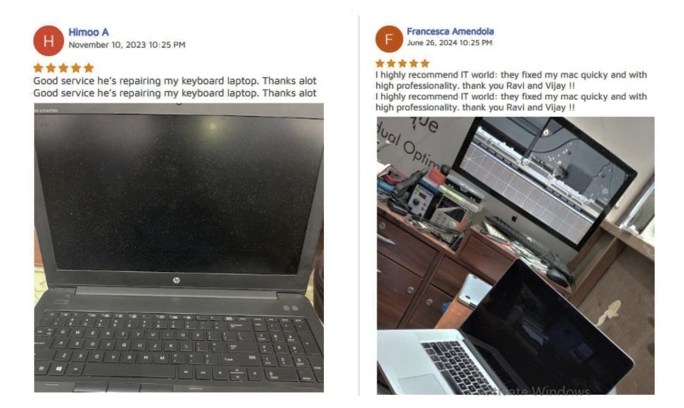Customer review image 4, depicting happy customer feedback on services